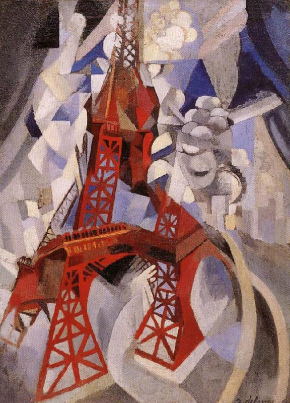 Delaunay, Robert Eiffel Tower or the Red Tower Spain oil painting art